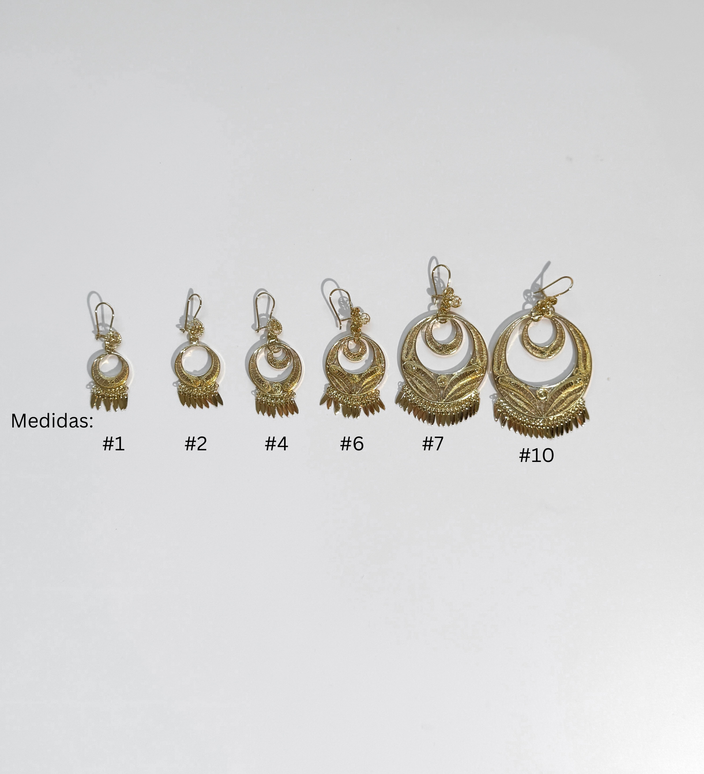 Aretes Redondos de filigrana