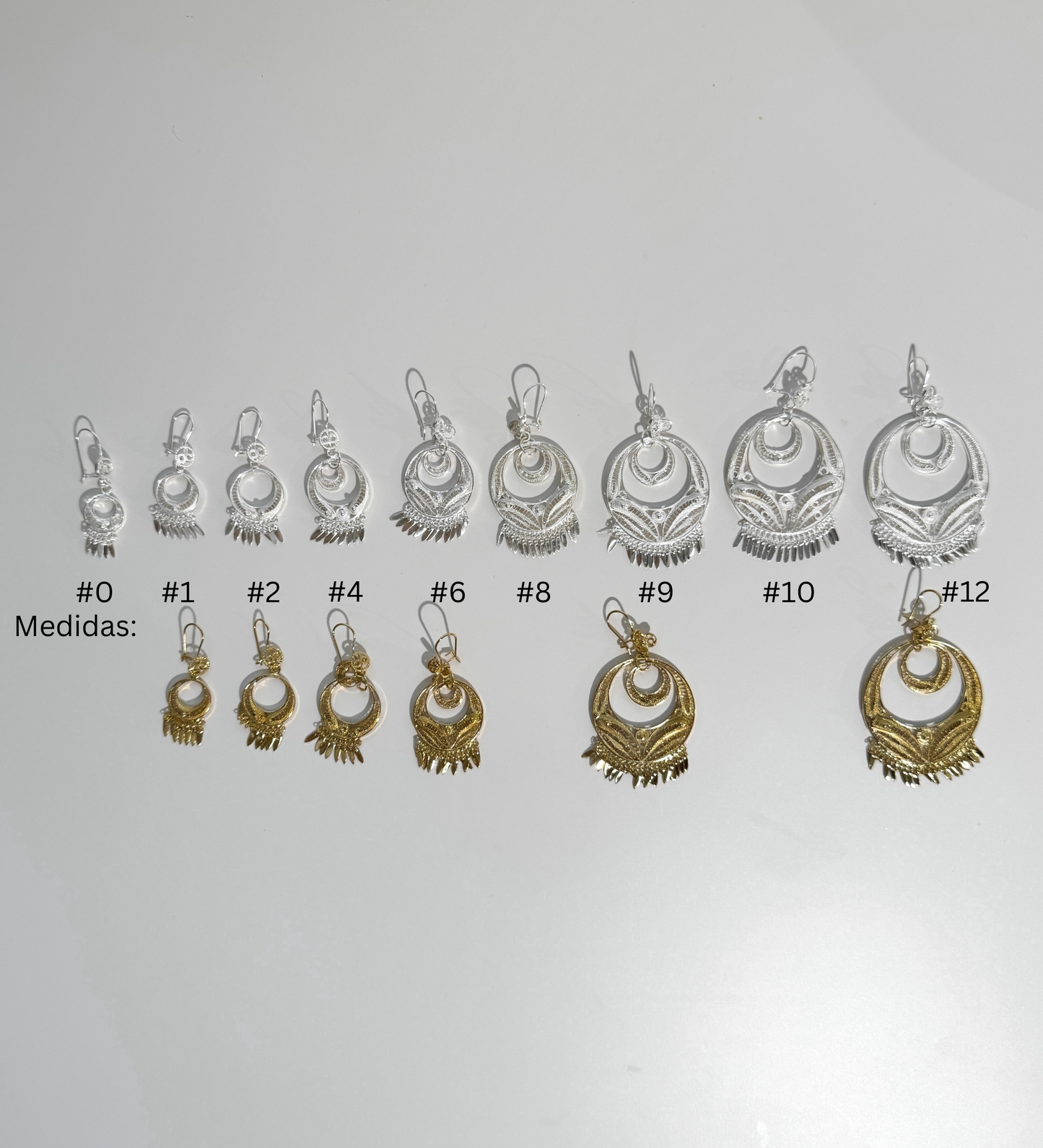 Aretes Redondos de filigrana