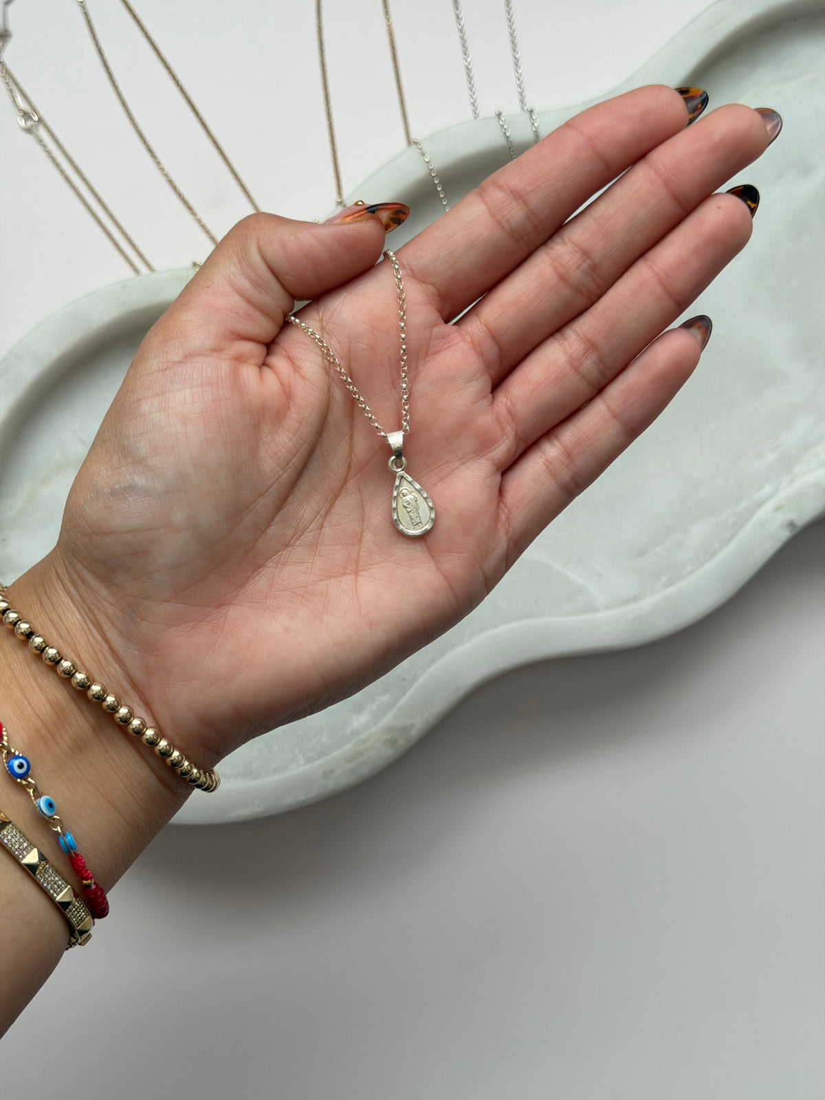 San Judas tear drop - Necklace