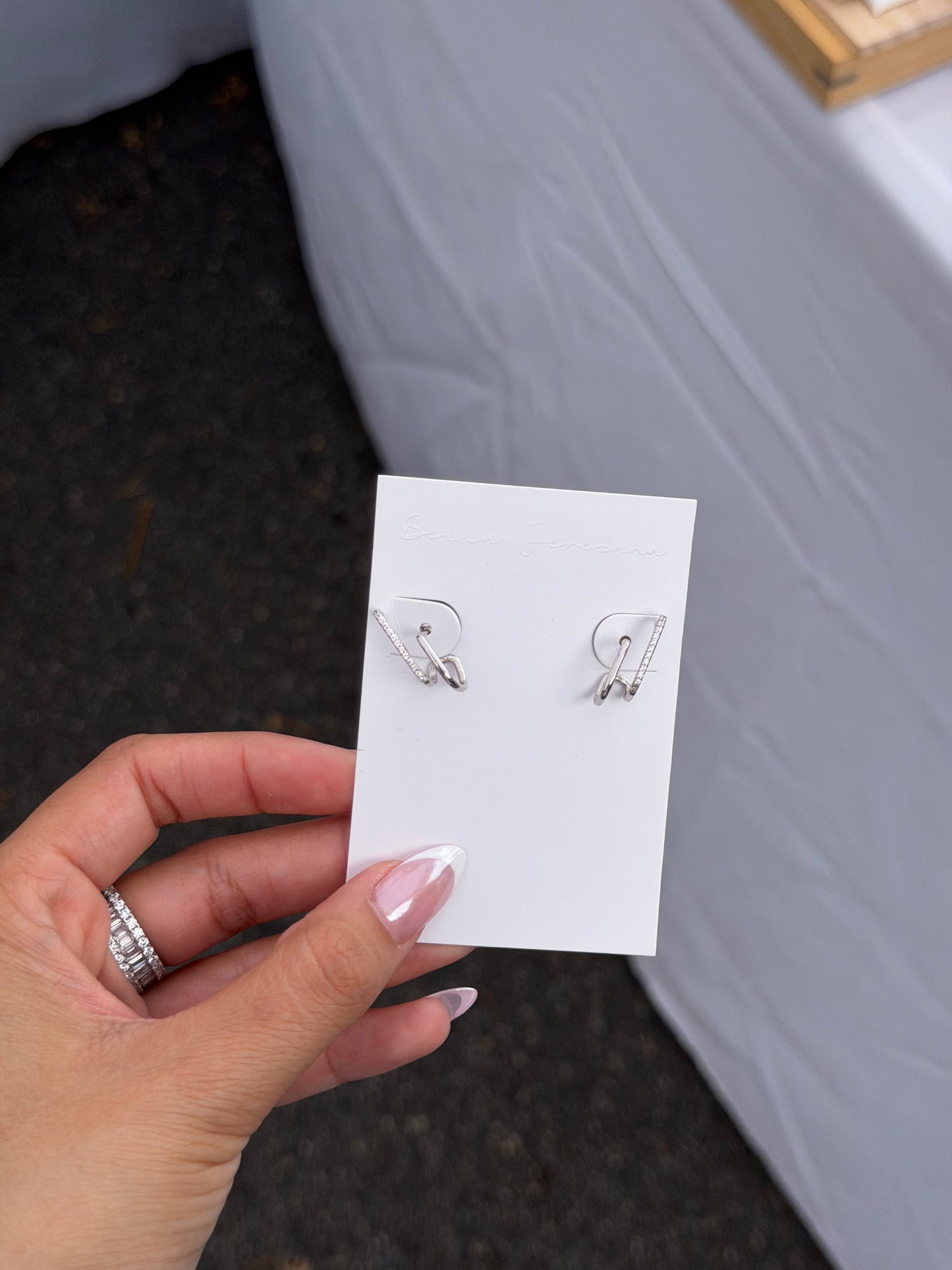 Double earring earrings