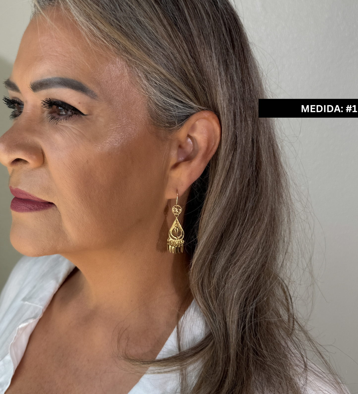 Aretes Lagrima de filigrana