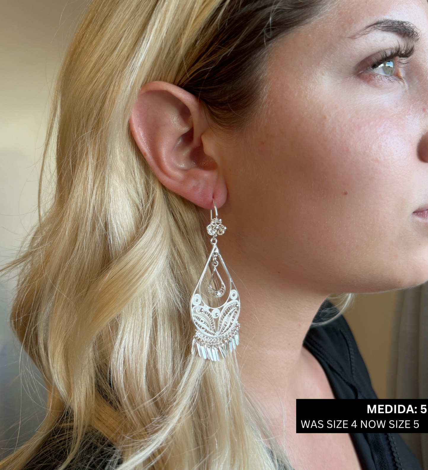 Aretes Lagrima de filigrana