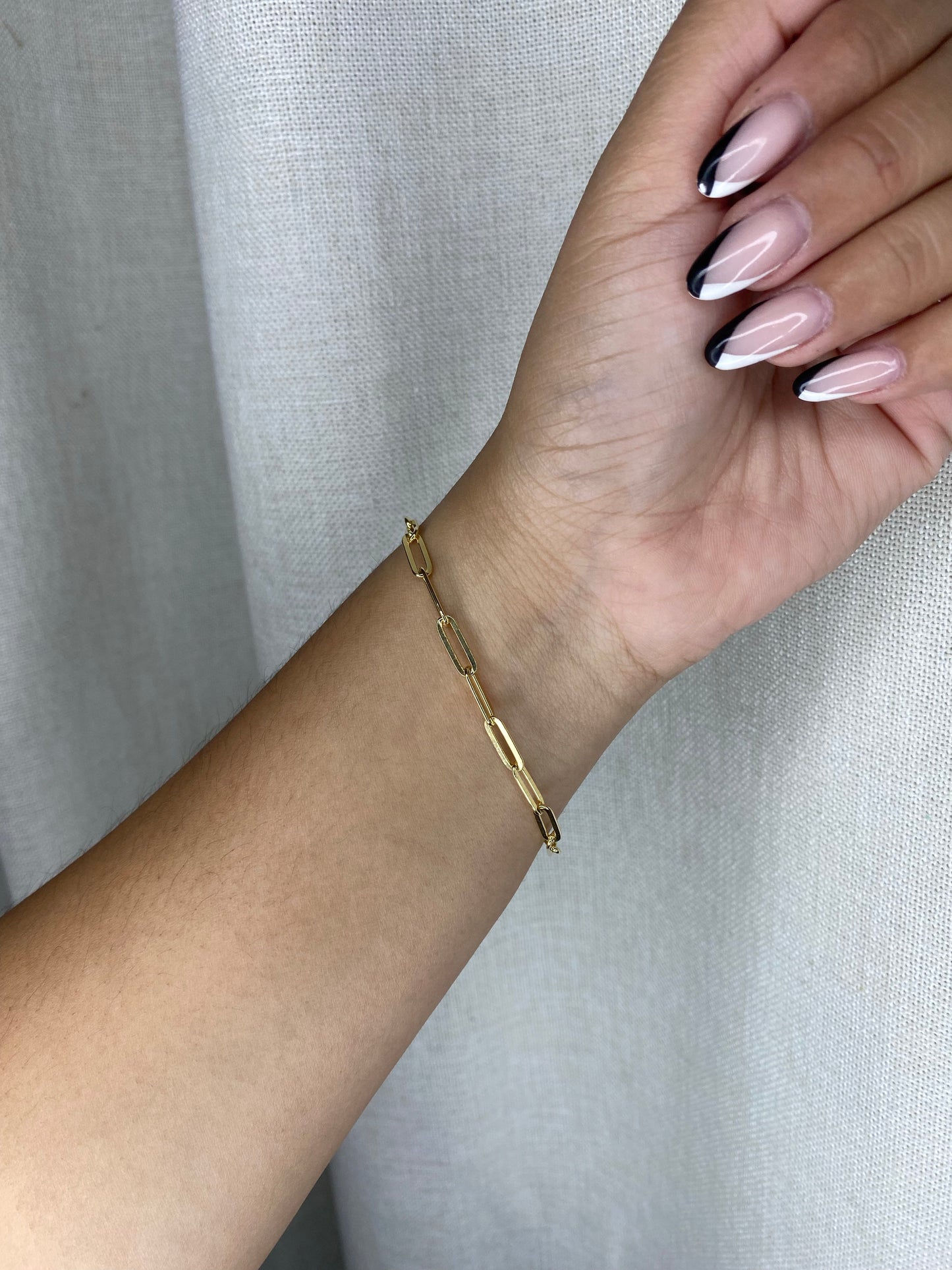 Paper clip bracelet