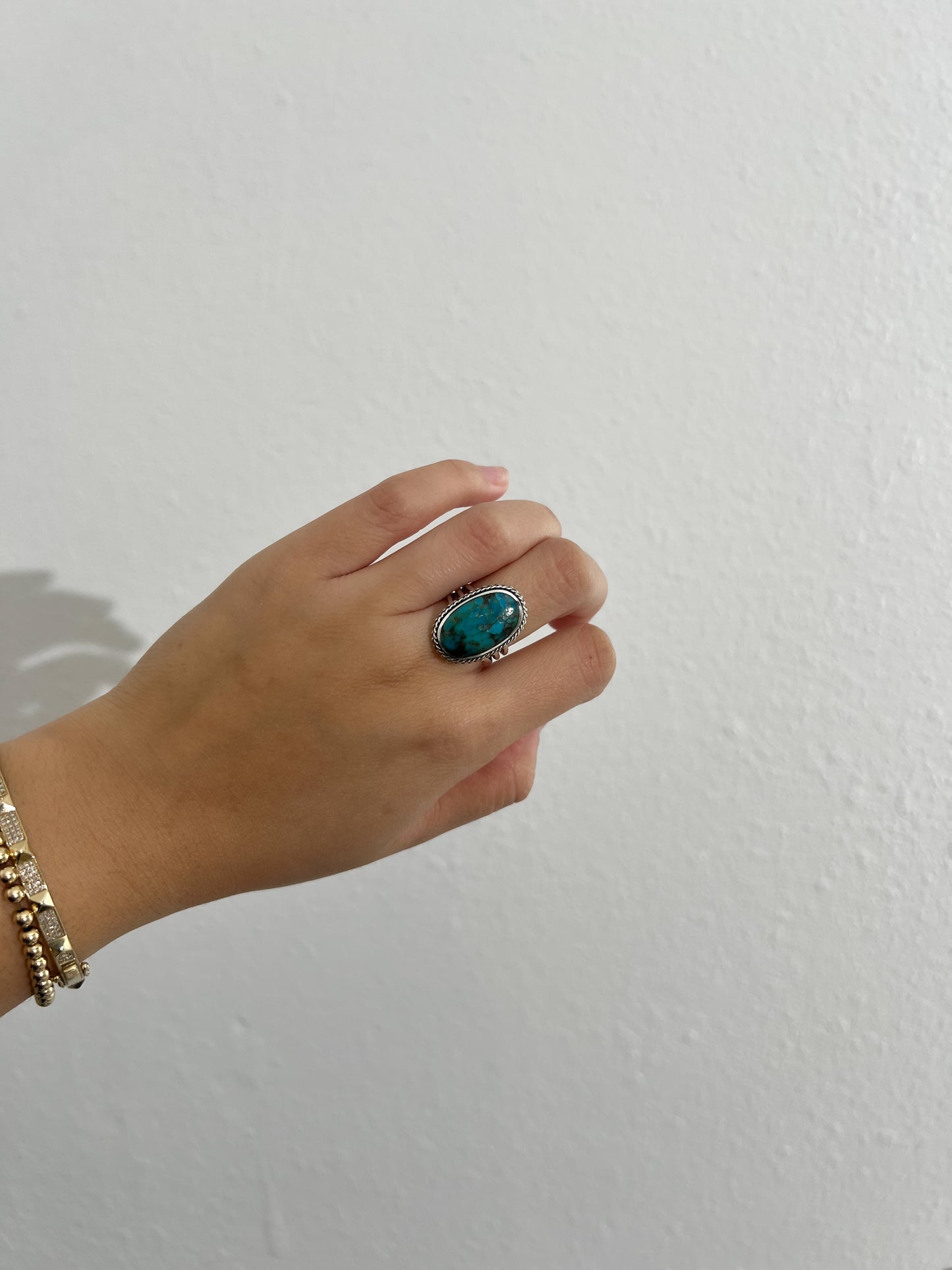 Large turquoise ring