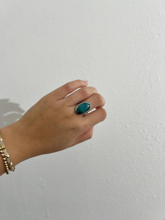 Large turquoise ring
