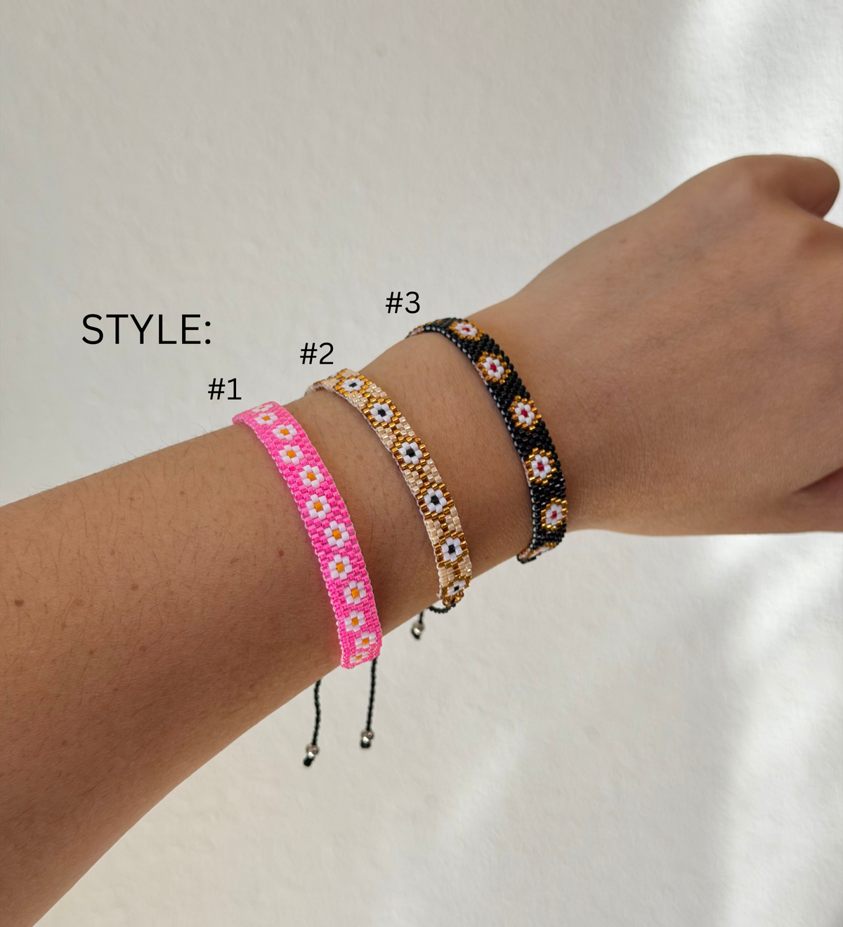 Flor miuki pulsera grande