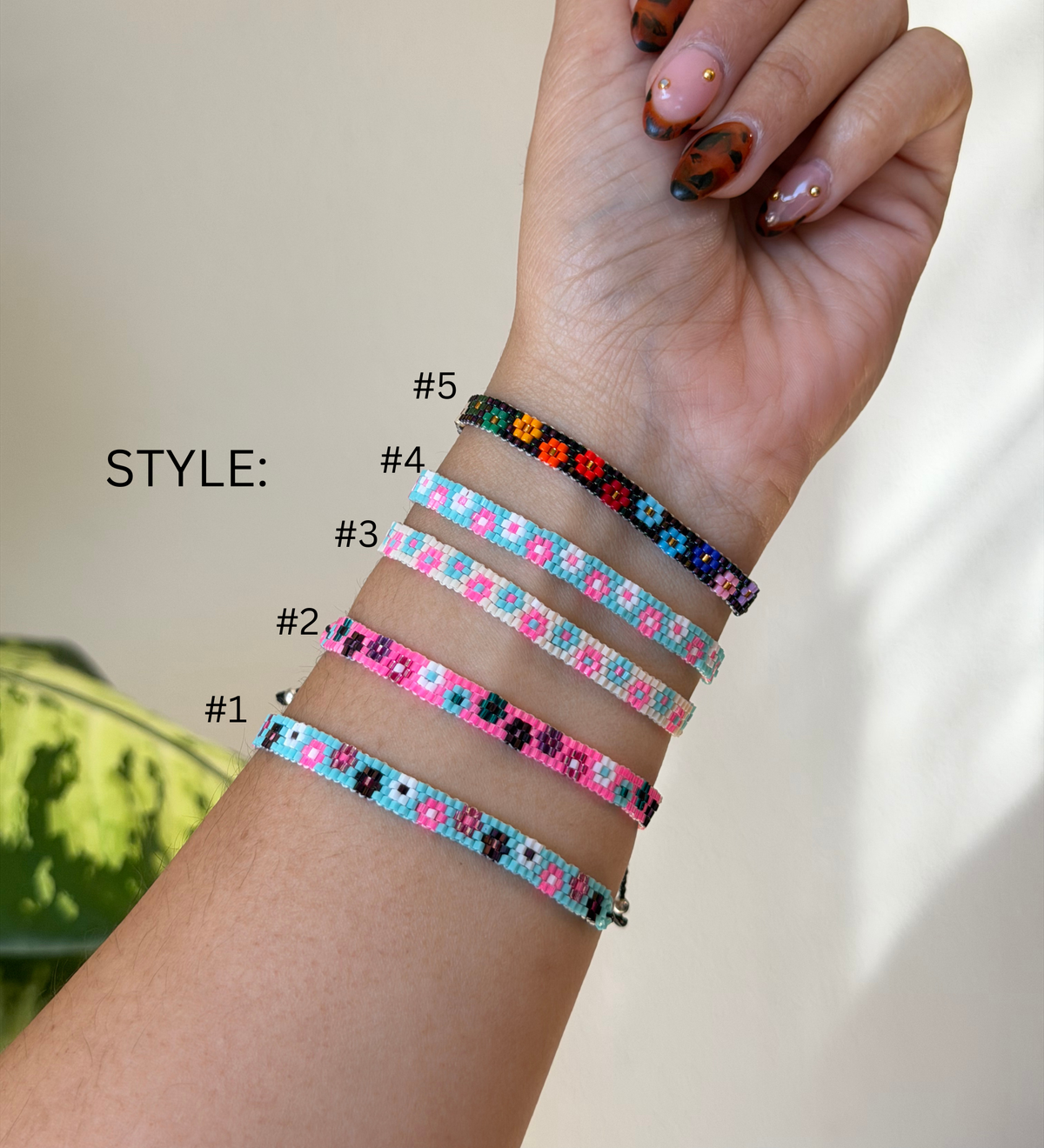 Flor miuki pulsera