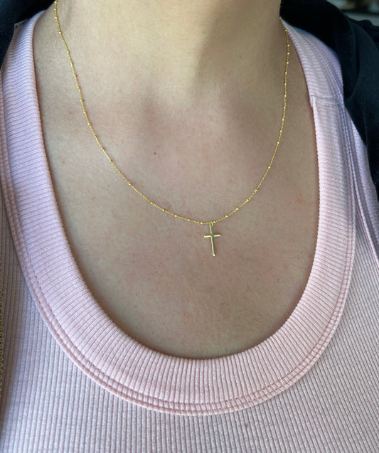Bead mini Rosary Necklace