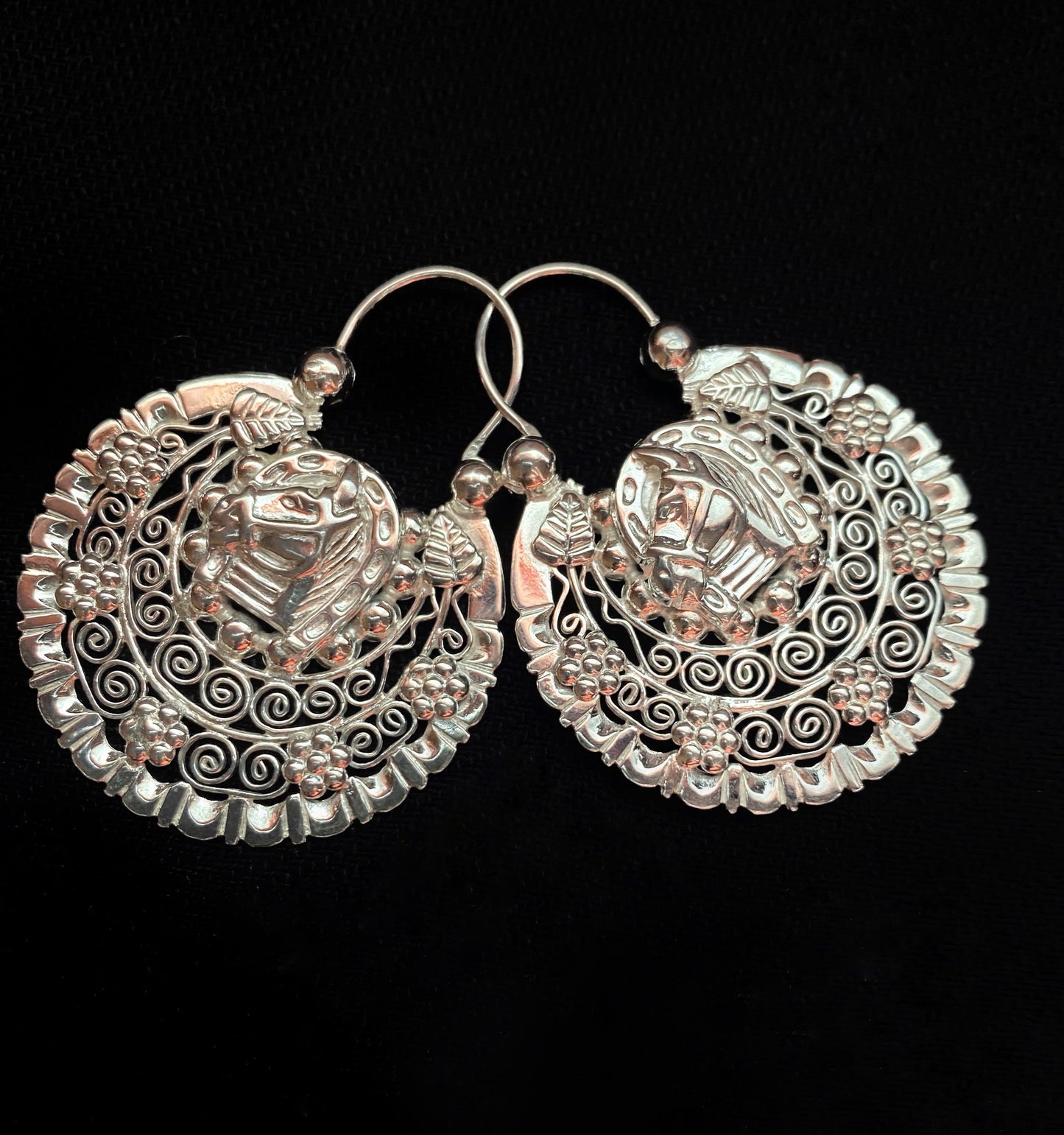 arracadas, Joya mexicana heco a mano de plata 925. envios dentro de usa. Hand made mexican jewelry. Western jewelry, Arracadas Jerezanas, Joyas Jerezanas, Jerez zacatecas