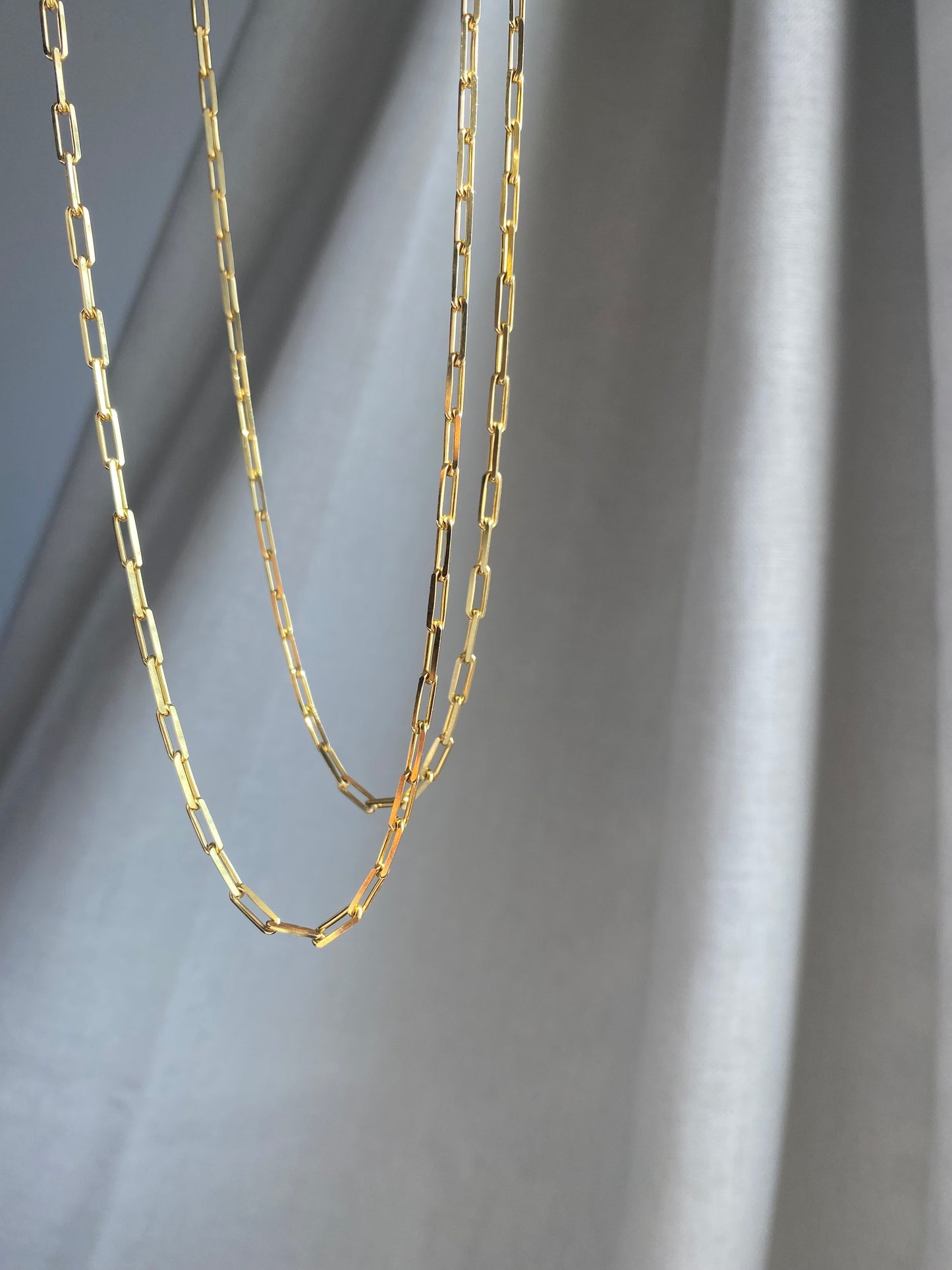 Gold Paperclip necklace